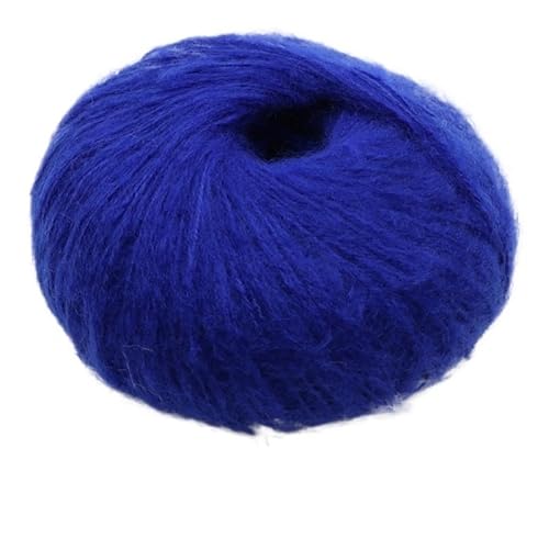 Handgemachter Mohair-Pullover, Schal, Schal – 100 g feine Wolle, Häkel-DIY-Materialpaket(38BrightBlue) von LiuliuBull