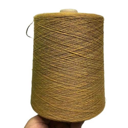 Handgewebtes Häkelgarn – 500 g, 55% Seide, 45% Leinen – perfekt for Frühlings- und Sommerprojekte(Bronze Yellow) von LiuliuBull