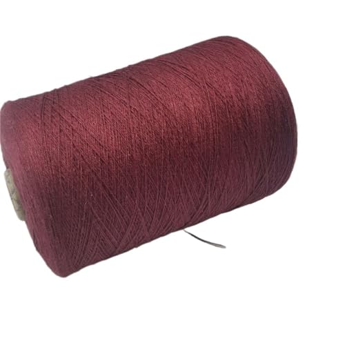 Handgewebtes Häkelgarn – 500 g, 55% Seide, 45% Leinen – perfekt for Frühlings- und Sommerprojekte(Jujube Red) von LiuliuBull