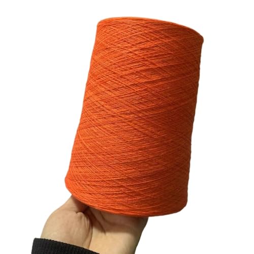 Handgewebtes Häkelgarn – 500 g, 55% Seide, 45% Leinen – perfekt for Frühlings- und Sommerprojekte(Orange) von LiuliuBull