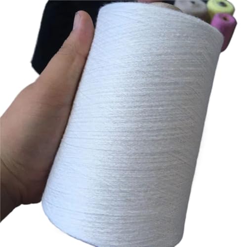 Handgewebtes Häkelgarn – 500 g, 55% Seide, 45% Leinen – perfekt for Frühlings- und Sommerprojekte(Pearl White) von LiuliuBull