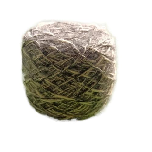 Tasche mit 100 g handgefertigtem DIY-Häkelstäbchen aus heller Seide, Mohair, grober Wolle, Strickmaterial – perfekt for Bastelbegeisterte(BudGreen) von LiuliuBull