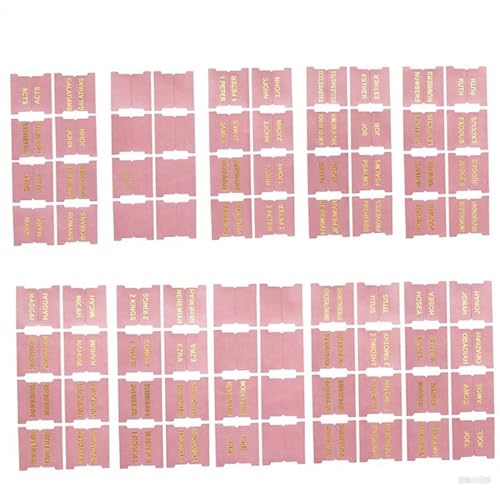 80pcs Bibel Tabs, klare, adhäsive Bibelzubehör sind 14 leere Etiketten, tränenfeste und leicht zu lesen für die Navigation 80pcs Bibel Tabs, klare, adhäsive Bibelzubehör sind 14 leere Etiketten, tränenfeste und leicht zu lesen für die Navigation von Liummrcy