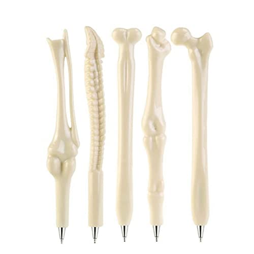Liummrcy Kugelschreiber Ball Stift Neuheit Fingerschädel Knochenform Stationerie Bürovorräte für Schüler 5pcs, Halloween Dekorationen Liummrcy Kugelschreiber Ball Stift Neuheit Fingerschädel Knochenform Stationerie Bürovorräte für Schüler 5pcs, Halloween Dekorationen von Liummrcy