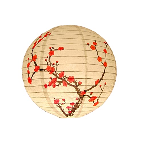 Liummrcy Papierlaterne, 35 cm Lampenschirm, chinesische Lichtpapierlaterne, 35 cm Pflaumenmuster dekorativer Lampenschirm, chinesische Stil -Lichtdekoration für Restaurantfeiern Hochzeit Liummrcy Papierlaterne, 35 cm Lampenschirm, chinesische Lichtpapierlaterne, 35 cm Pflaumenmuster dekorativer Lampenschirm, chinesische Stil -Lichtdekoration für Restaurantfeiern Hochzeit von Liummrcy