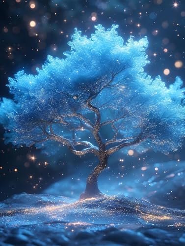 5D Diamond Painting Kristall Diamant Painting Bilder Großer Baum Erwachsene Bastelset, DIY Volldiamant Diamant Kunst Malerei Stickerei Set Kinder Kreuzstich Bilder, Home Wand Dekor 70x100cm b-913 von Liutuedy