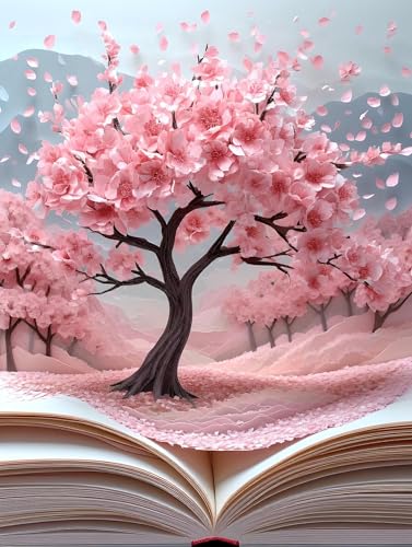 Diamond Painting Baum Buch Diamant Painting Bilder 5D Diamond Kunst Malerei Kristall Kunst Basteln Set, Geeignet Erwachsene Kinder Zur Entspannung, für Geschenk Zuhause Wanddekoration 80x100cm b-901 von Liutuedy