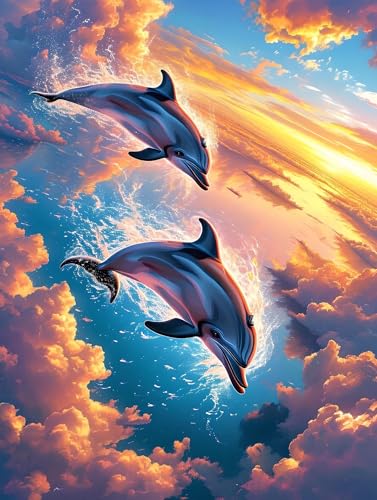 Diamond Painting Himmel Delphin Diamant Painting Bilder 5D Diamond Kunst Malerei Kristall Kunst Basteln Set, Geeignet Erwachsene Kinder Entspannung, für Geschenk Zuhause Wanddekoration 80x100cm b-923 Diamond Painting Himmel Delphin Diamant Painting Bilder 5D Diamond Kunst Malerei Kristall Kunst Basteln Set, Geeignet Erwachsene Kinder Entspannung, für Geschenk Zuhause Wanddekoration 80x100cm b-923 von Liutuedy