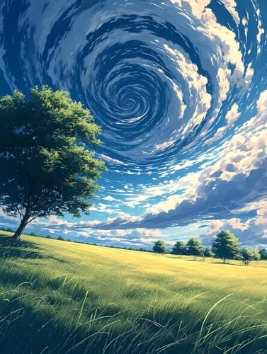 Diamond Painting Himmel Landschaft Diamant Painting Bilder 5D Diamond Kunst Malerei Kristall Kunst Basteln Set, Geeignet Erwachsene Kinder, für Geschenk und Als Zuhause Wanddekoration 100x150cm b-921 von Liutuedy
