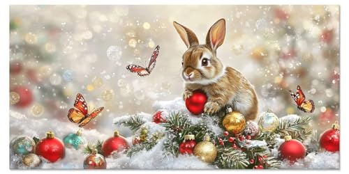 Malen Nach Zahlen Tier Malen Nach Zahlen Kinder ab 5 Diy Set Erwachsene Kreativ Bastelset Mädchen 7 Jahre Kaninchen Leinwand Cheerful Painting Acrylfarben, für Home Decor 100x200cm Ohne Rahmen u-4608 von Liutuedy