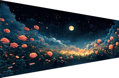 Diamond Painting Blumenmeer Diamond Painting Erwachsene Groß Xxl Sternenhimmel 30x60cm,5D Diamant Malerei Strass Kristall Kreuzstich Stickerei,Mosaik Kunsthandwerk Set FüR Herbst Dekoration Q1-741 von Liuyqing