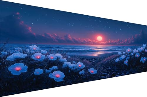 Diamond Painting Blumenmeer Diamond Painting Erwachsene Groß Xxl Traum 30x60cm,5D Diamant Malerei Strass Kristall Kreuzstich Stickerei,Mosaikherstellung Kunsthandwerk FüR Herbst Dekoration Q1-751 von Liuyqing