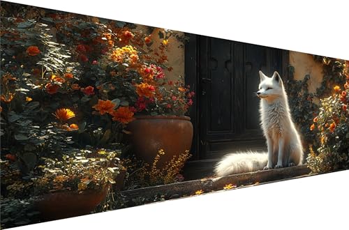Diamond Painting Fuchs Diamond Painting Erwachsene Groß Xxl Terrasse 30x60cm,5D Diamant Malerei Strass Kristall Kreuzstich Stickerei,Mosaikherstellung Kunsthandwerk FüR Schlafzimmer Dekoration Q1-732 von Liuyqing