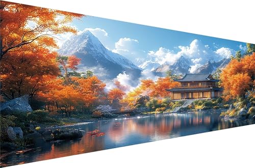 Diamond Painting Herbst Diamond Painting Erwachsene Groß Xxl Architektur 30x60cm,5D Diamant Malerei Strass Kristall Kreuzstich Stickerei,Mosaikherstellung Kunsthandwerk FüR Herbst Dekoration Q1-729 von Liuyqing