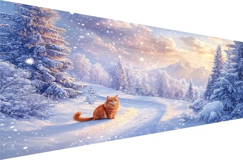 Diamond Painting Katze Diamond Painting Erwachsene Groß Xxl Schnee 80x160cm,5D Diamant Malerei Strass Kristall Kreuzstich Stickerei,Mosaikherstellung Kunsthandwerk FüR Schlafzimmer Dekoration Q1-455 Diamond Painting Katze Diamond Painting Erwachsene Groß Xxl Schnee 80x160cm,5D Diamant Malerei Strass Kristall Kreuzstich Stickerei,Mosaikherstellung Kunsthandwerk FüR Schlafzimmer Dekoration Q1-455 von Liuyqing