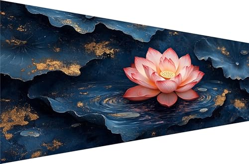 Diamond Painting Lotus Diamond Painting Erwachsene Groß Xxl Teich 30x60cm,5D Diamant Malerei Strass Kristall Kreuzstich Stickerei,Mosaikherstellung Kunsthandwerk FüR Schlafzimmer Dekoration Q1-740 von Liuyqing