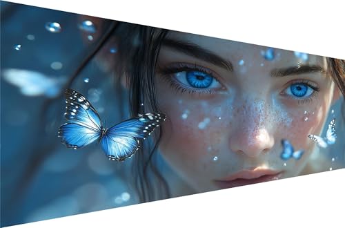 Diamond Painting MäDchen Diamond Painting Erwachsene Groß Xxl Schmetterling 30x60cm,5D Diamant Malerei Strass Kristall Kreuzstich Stickerei,Mosaikherstellung Kunsthandwerk FüR Herbst Dekoration Q1-724 von Liuyqing