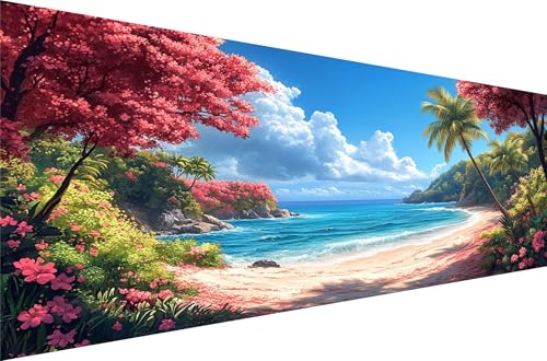 Diamond Painting Meer Diamond Painting Erwachsene Groß Xxl Anlage 30x60cm,5D Diamant Malerei Strass Kristall Kreuzstich Stickerei,Mosaikherstellung Kunsthandwerk FüR Schlafzimmer Dekoration Q1-725 von Liuyqing