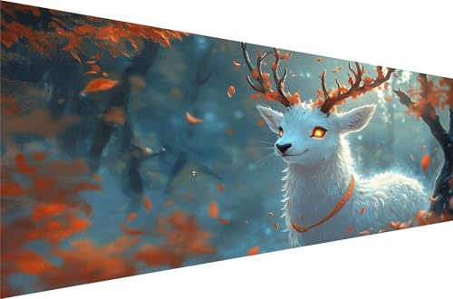 Diamond Painting Reh Diamond Painting Erwachsene Groß Xxl Wald 90x180cm,5D Diamant Malerei Strass Kristall Kreuzstich Stickerei,Mosaikherstellung Kunsthandwerk Set FüR Schlafzimmer Dekoration Q1-36 von Liuyqing