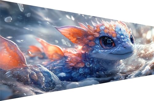 Diamond Painting Tier Diamond Painting Erwachsene Groß Xxl SeeoberfläChe 80x160cm,5D Diamant Malerei Strass Kristall Kreuzstich Stickerei,Mosaikherstellung Kunsthandwerk FüR Herbst Dekoration Q1-41 von Liuyqing