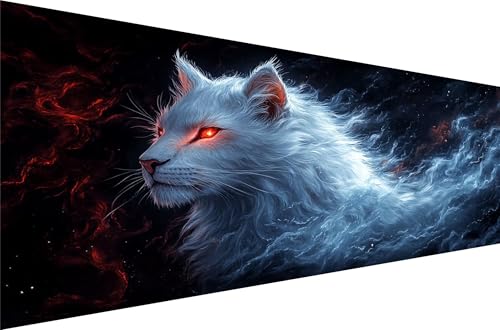 Diamond Painting Tiger Diamond Painting Erwachsene Groß Xxl Landschaft 70x140cm,5D Diamant Malerei Strass Kristall Kreuzstich Stickerei,Mosaikherstellung Kunsthandwerk FüR Herbst Dekoration Q1-52 von Liuyqing