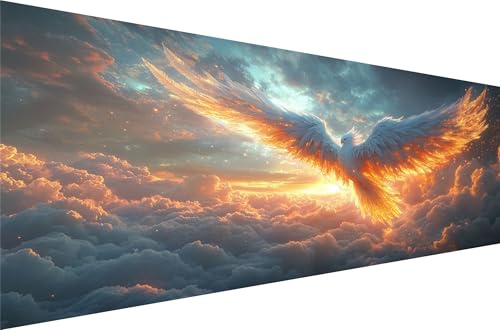 Diamond Painting Vogel Diamond Painting Erwachsene Groß Xxl Wolken 70x140cm,5D Diamant Malerei Strass Kristall Kreuzstich Stickerei,Mosaikherstellung Kunsthandwerk FüR Schlafzimmer Dekoration Q1-59 von Liuyqing