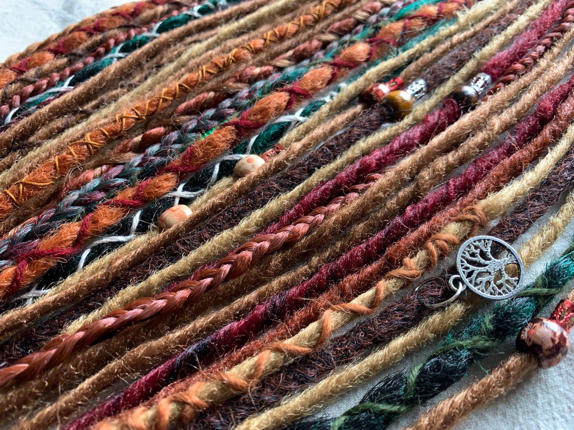Boho Fairy | Se Or De Dreadlocks Extensions Synthetic Dreads Partial Full Sets Orange Ginger Copper Darkcopper Blonde Brown Green Boho Fairy | Se Or De Dreadlocks Extensions Synthetic Dreads Partial Full Sets Orange Ginger Copper Darkcopper Blonde Brown Green von LivanaDreadart