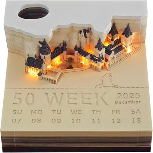 LiveGo 3D-Kalender 2025, Zeitmesserkalender, Tischkalender 2025, mit LED-Lichtkalender, Papierschnitzerei, Kunst, Notizblock, Notizblock, DIY-Dekoration, Geschenk für Weihnachten, Einweihungsfeier LiveGo 3D-Kalender 2025, Zeitmesserkalender, Tischkalender 2025, mit LED-Lichtkalender, Papierschnitzerei, Kunst, Notizblock, Notizblock, DIY-Dekoration, Geschenk für Weihnachten, Einweihungsfeier von LiveGo
