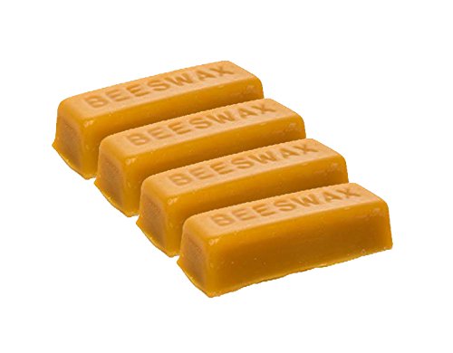 4 Pure Beeswax blocks - 100% pure and natural beeswax by LiveMoor von LiveMoor