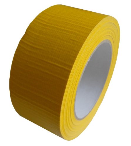 1 Rolle Klebeband Gewebeband Panzerband Panzertape 50m X 48mm gelb von Livepac Office