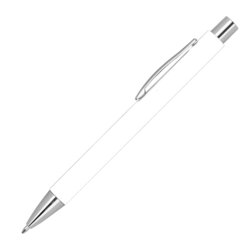 10 Kugelschreiber aus Papier / Farbe: weiß von Livepac-Office