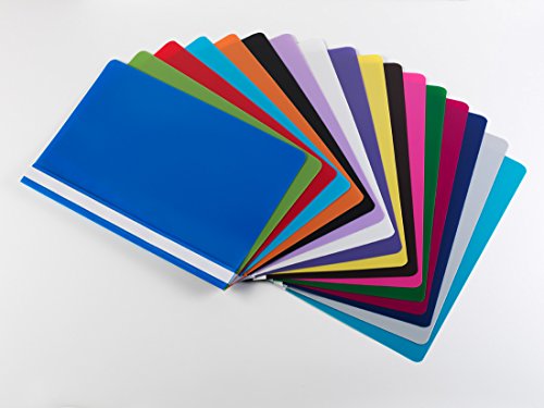 10 PVC Schnellhefter DIN A4 / 10 Farben von Livepac-Office
