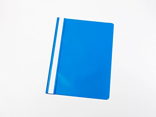 10 Schnellhefter DIN A4 / PP / Farbe: mittel-blau von Livepac-Office