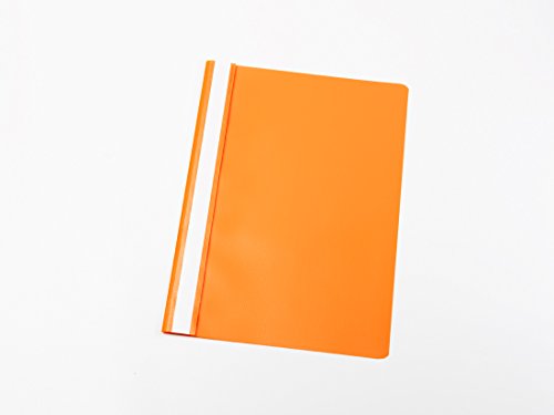 10 Schnellhefter DIN A4 / PP / Farbe: orange von Livepac-Office