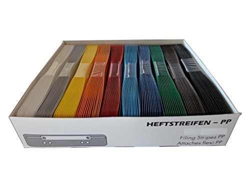 100 Heftstreifen PP / Farbe: hell-grün 100 Heftstreifen PP / Farbe: hell-grün von Livepac-Office