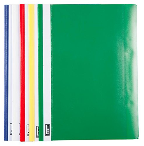 100 Schnellhefter DIN A4 / PP/extra stark / 5 Farben von Livepac-Office