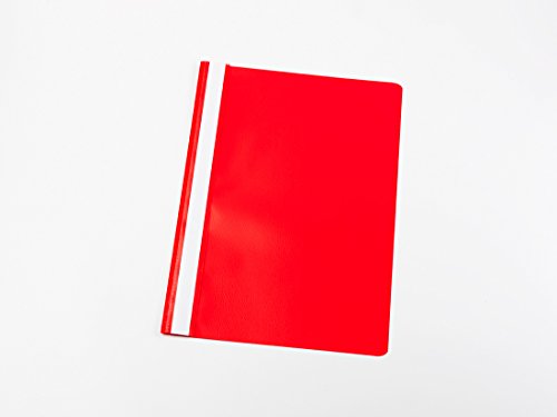 100 Schnellhefter DIN A5 / PP / Farbe: rot von Livepac-Office