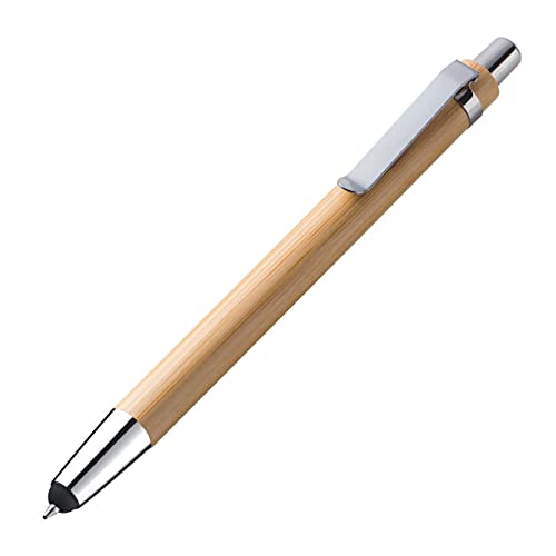 10x Holz Touchpen-Kugelschreiber aus Bambus von Livepac Office