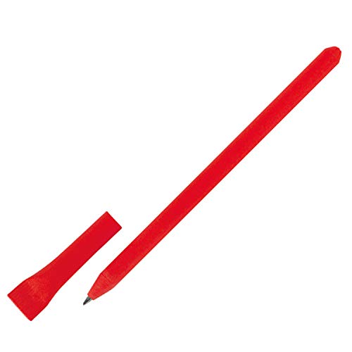 10x Kugelschreiber aus Papier / Farbe: rot von Livepac Office