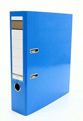 10x Livepac Caribic Glanz-Ordner / DIN A4 / 75mm breit / Farbe: blau von Livepac Office