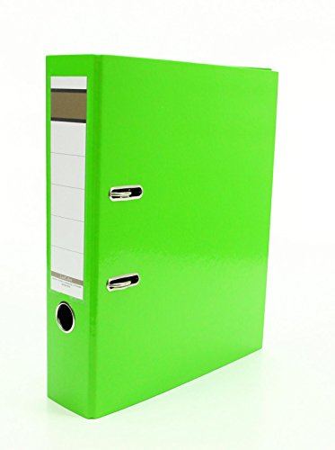 10x Livepac Caribic Glanz-Ordner / DIN A4 / 75mm breit / Farbe: hellgrün von Livepac Office