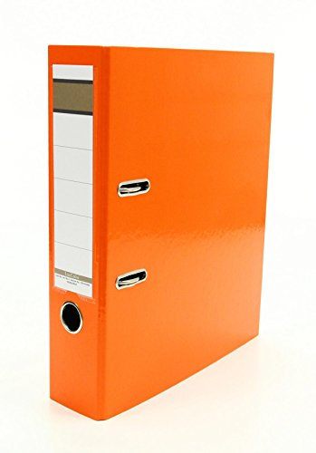 10x Livepac Caribic Glanz-Ordner / DIN A4 / 75mm breit / Farbe: orange von Livepac Office