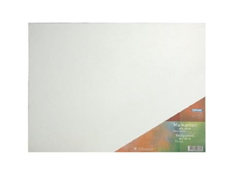 Stylex 28669-P10 - Malkarton, 40 x 60 cm. 10er Packung, Karton 3 mm stark, mit 100 Prozent Baumwollgewebe bespannt, weiß grundiert, für Öl-, Acryl- und Temperafarben, Gouache - Malerei von Stylex