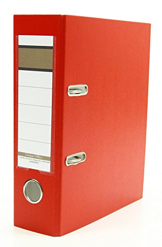 10x Ordner / DIN A5 / 75mm / Farbe: rot von Livepac Office
