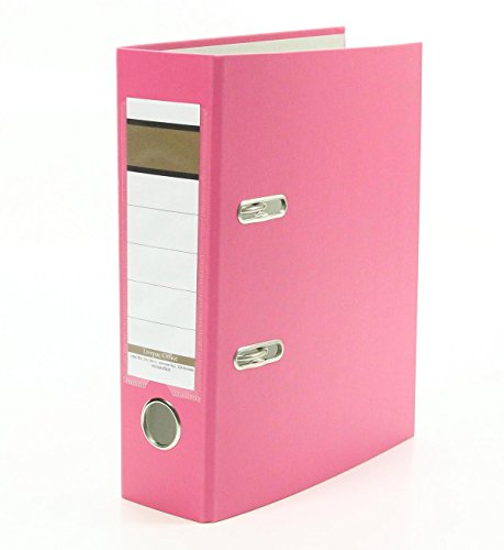 3x Ordner / DIN A5 / 75mm / Farbe: pink von Livepac Office