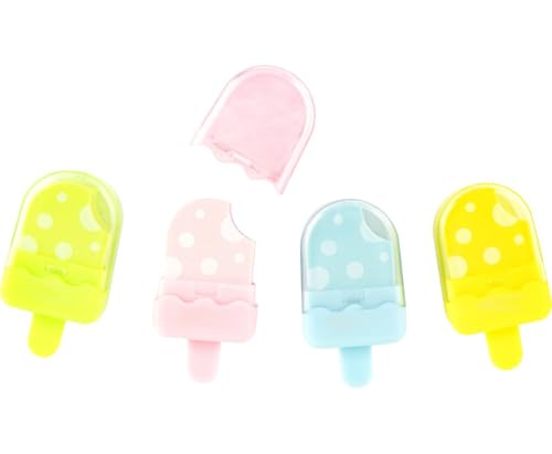 4 Radiergummis / Radierer / "Eis" von Livepac-Office
