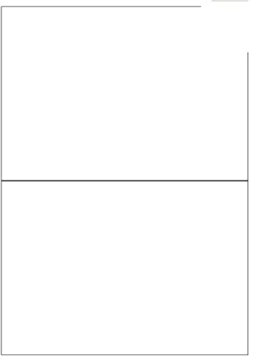 50 Etiketten / 25 Blatt DIN A4 / Größe: 210x148,2 von Livepac-Office