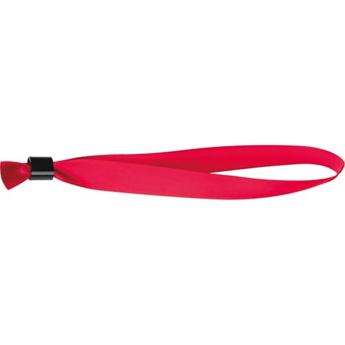 50x Einlassband / Festival Eintrittsbänder / aus Polyester / Farbe: rot von Livepac-Office
