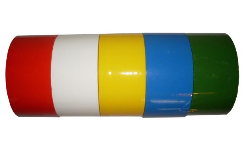 5x Klebeband Paketband Packband 66m X 48mm 1x gelb blau grün rot weiß von Livepac Office