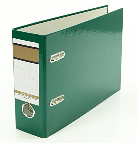 5x Ordner / A5 quer / 75mm breit / Farbe: grün von Livepac Office